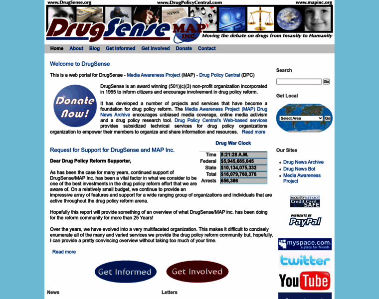Drugsense.org thumbnail