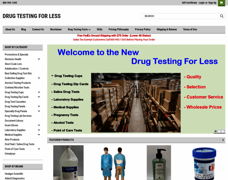 Drugtestingforless.com thumbnail