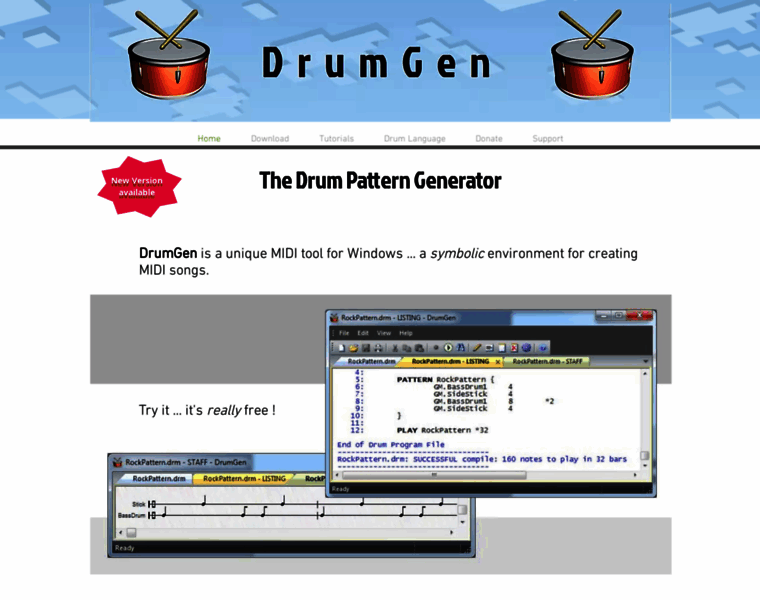 Drumgen.com thumbnail