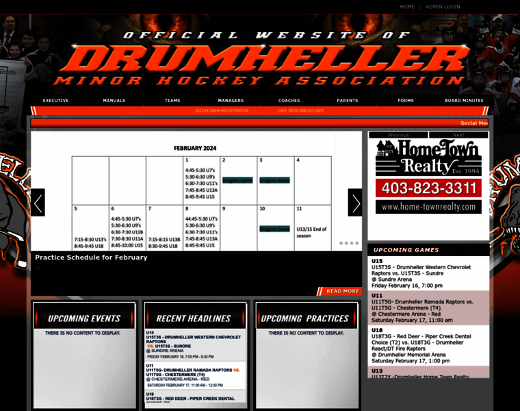 Drumhellerraptorshockey.com thumbnail