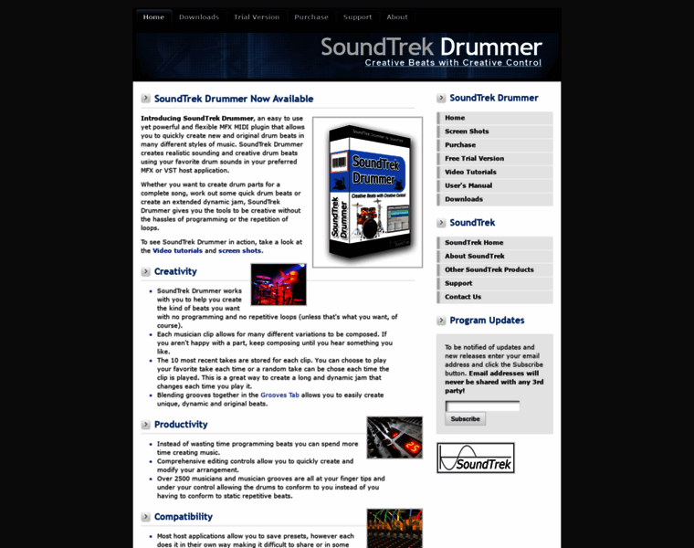 Drummer.soundtrek.com thumbnail