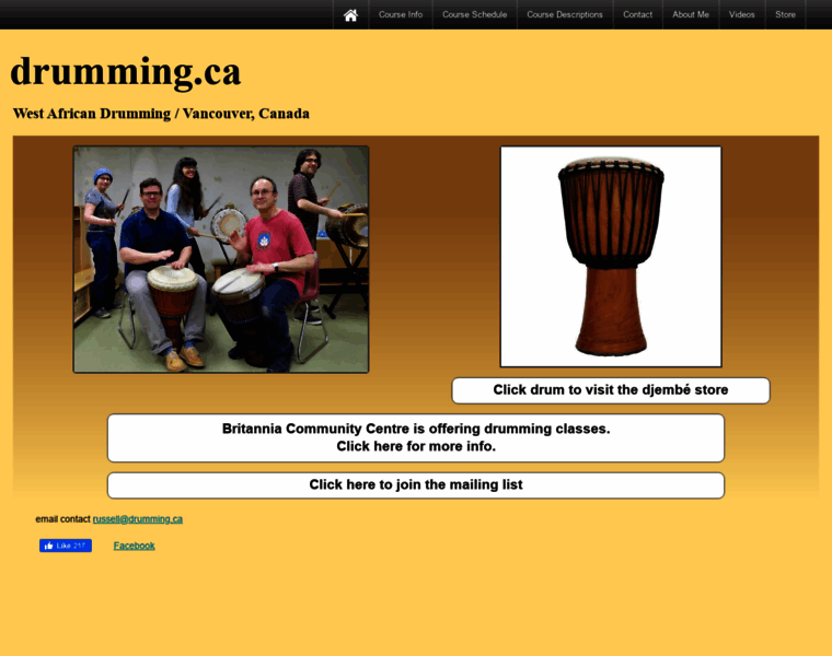 Drumming.ca thumbnail
