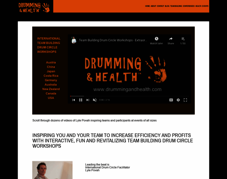 Drummingandhealth.com thumbnail