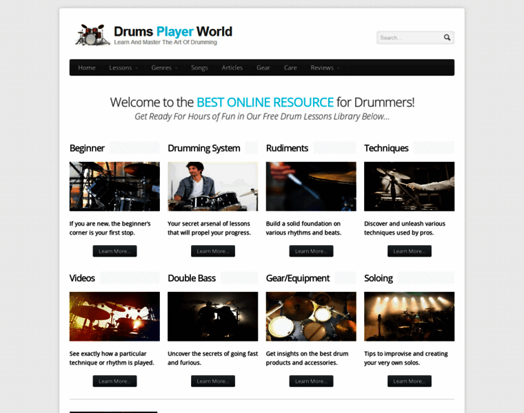 Drumsplayerworld.com thumbnail