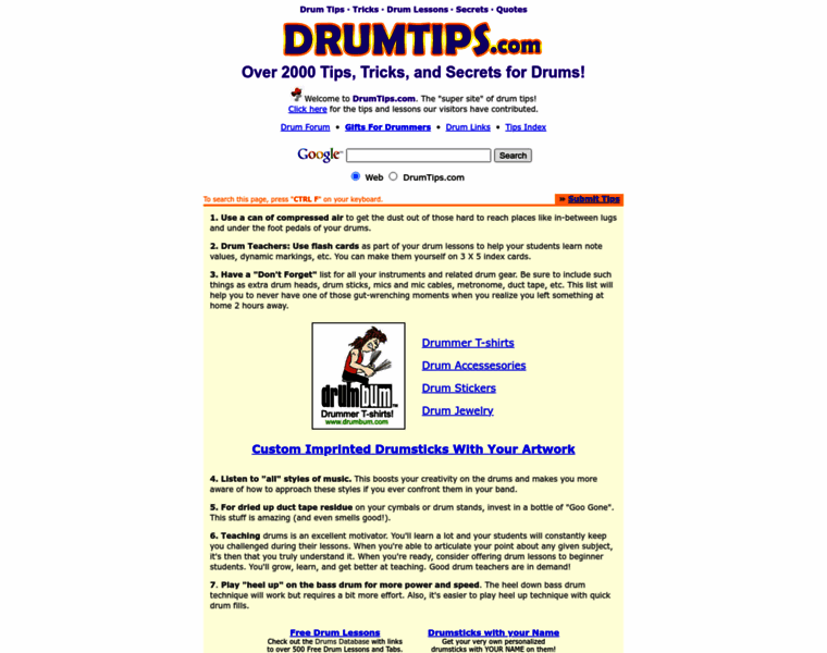 Drumtips.com thumbnail