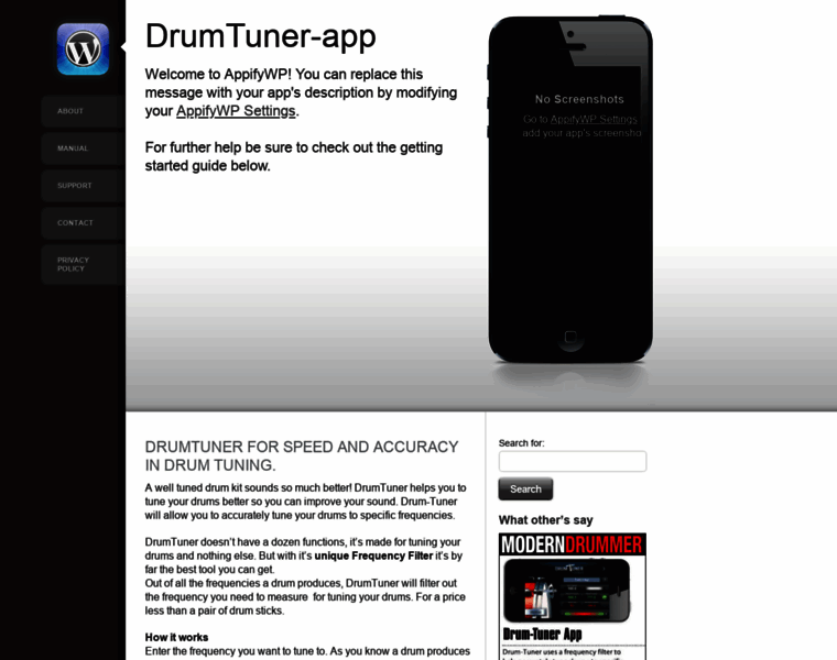 Drumtuner-app.com thumbnail