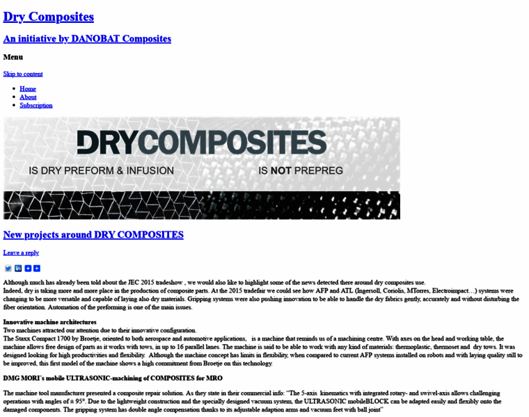 Drycomposites.com thumbnail