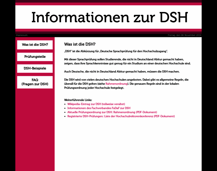 Dsh-information.de thumbnail