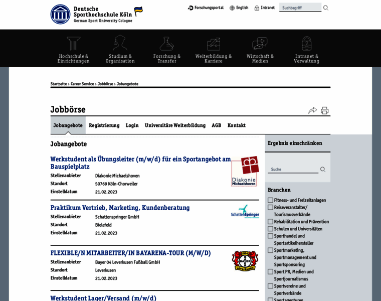 Dshs-jobboerse.de thumbnail