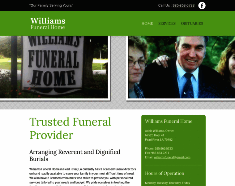 Dtwilliamsfuneralhome.com thumbnail