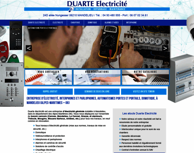 Duarte-electricite.com thumbnail