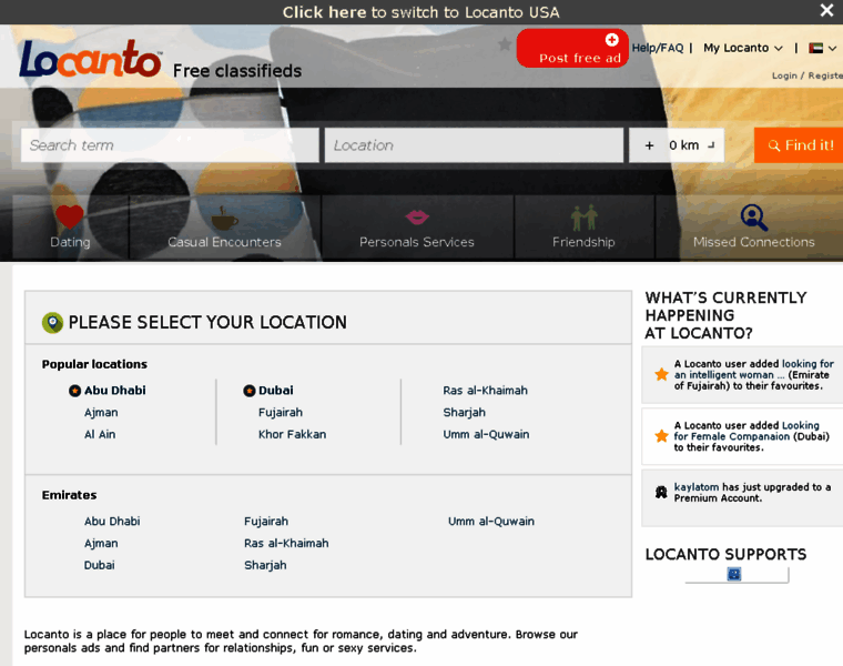 dubai.locanto.me at WI. Free Classifieds - Locanto™ United Arab Emirates