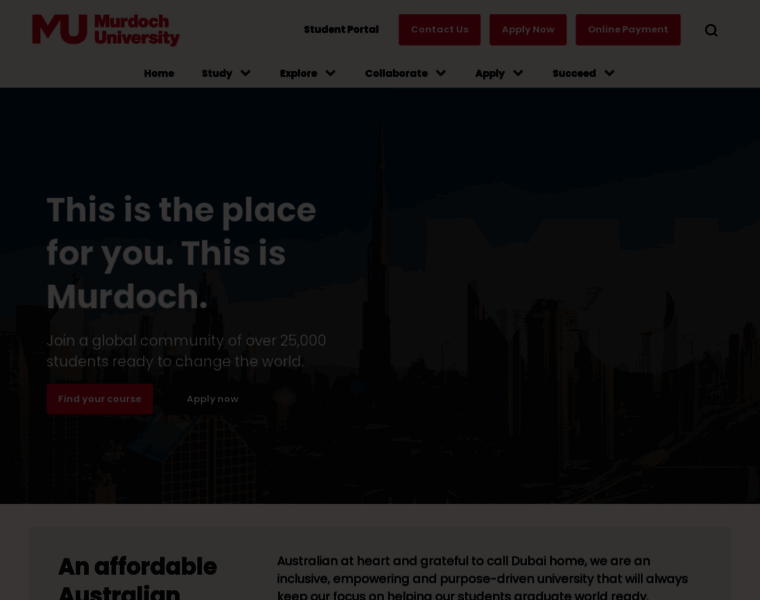 Dubai.murdoch.edu.au thumbnail