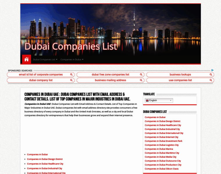 Dubaicompanieslist.ae thumbnail