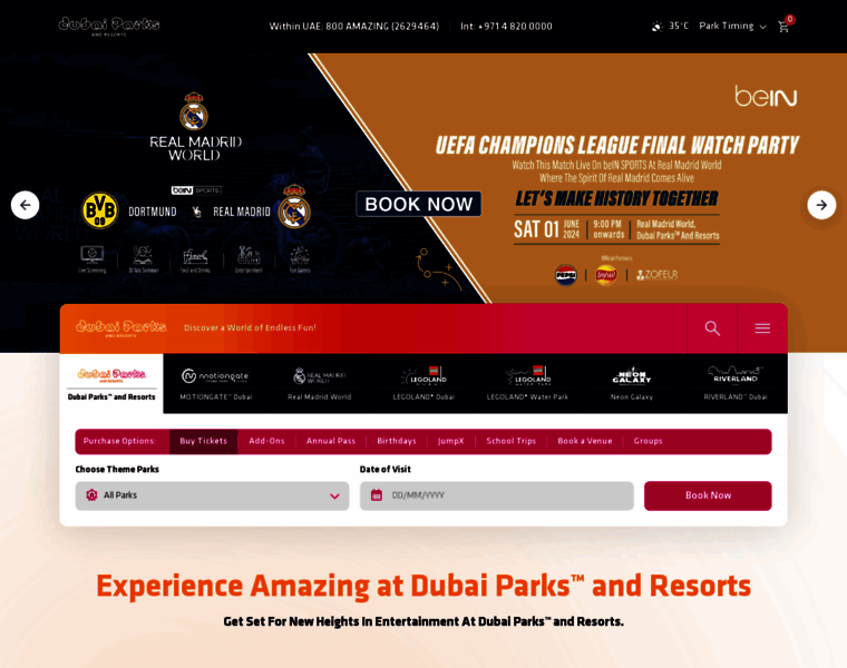 Dubaiparksandresorts.com thumbnail