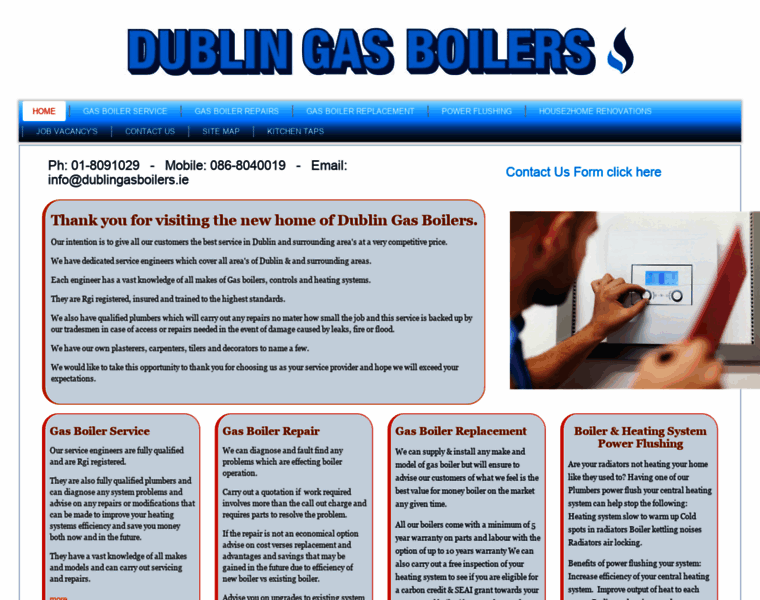Dublingasboilers.ie thumbnail