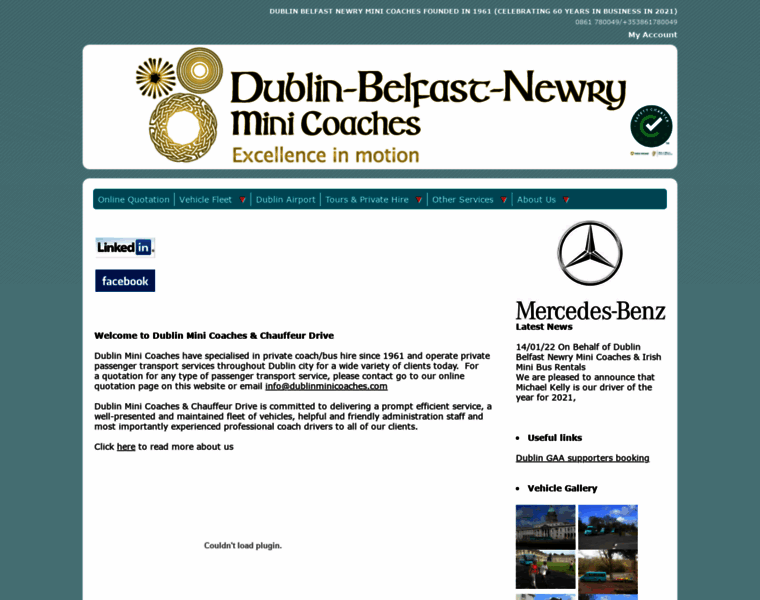 Dublinminicoaches.com thumbnail