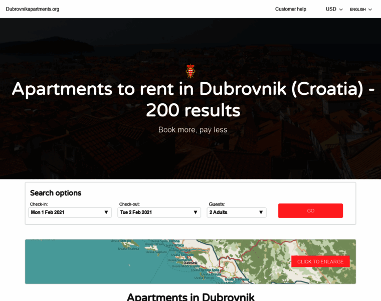 Dubrovnikapartments.org thumbnail