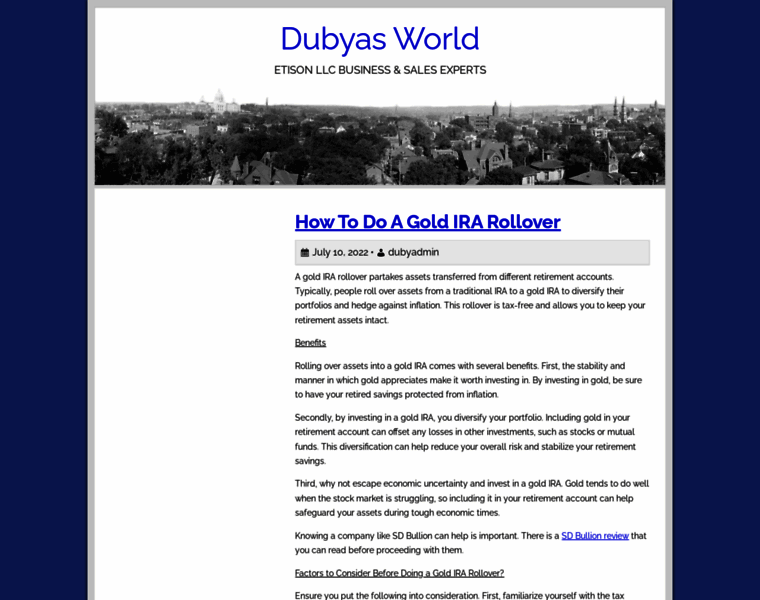 Dubyasworld.com thumbnail