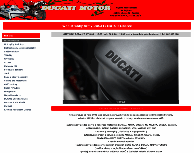 Ducatimotor-liberec.cz thumbnail