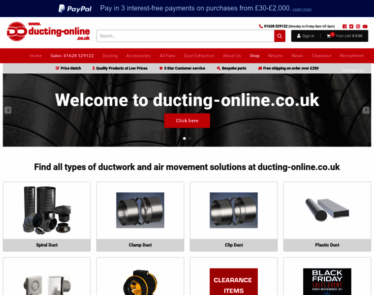 Ducting-online.co.uk thumbnail