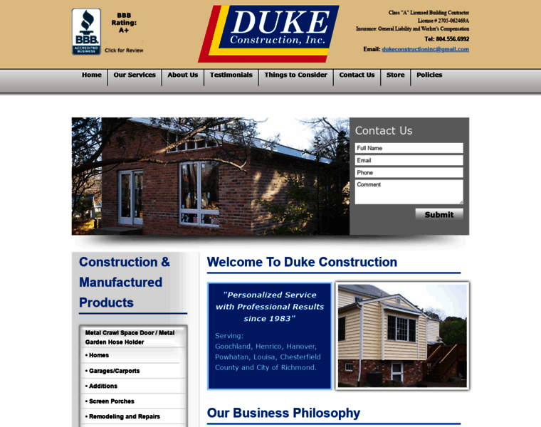 Dukeconstructioninc.net thumbnail