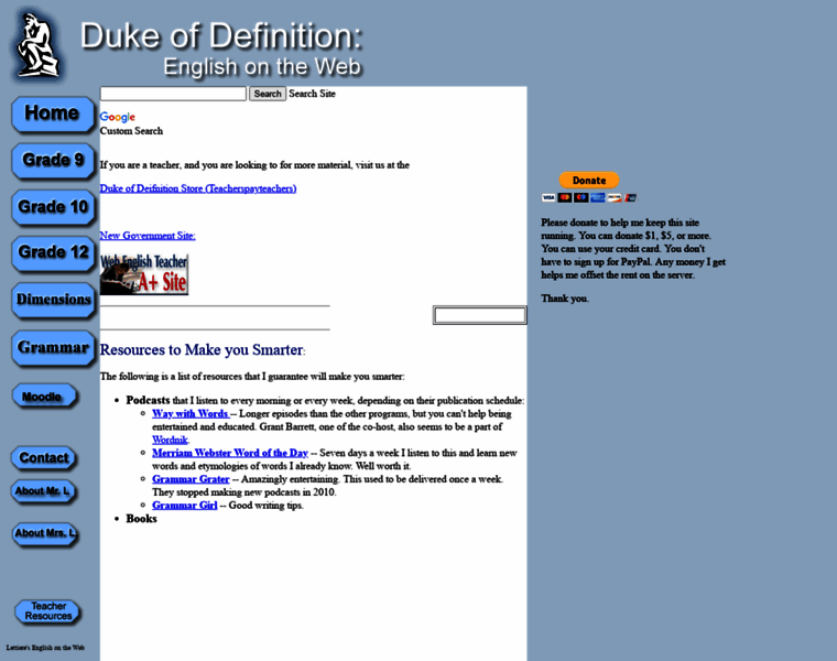 Dukeofdefinition.com thumbnail