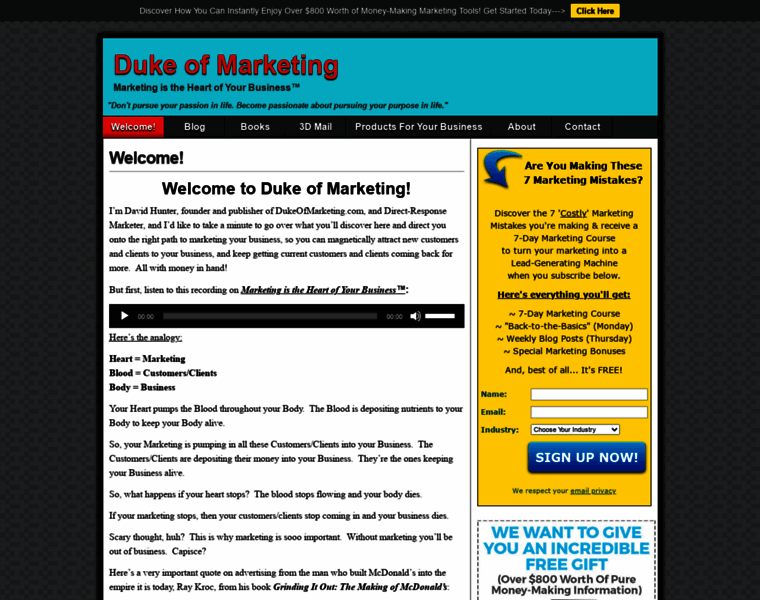 Dukeofmarketing.com thumbnail