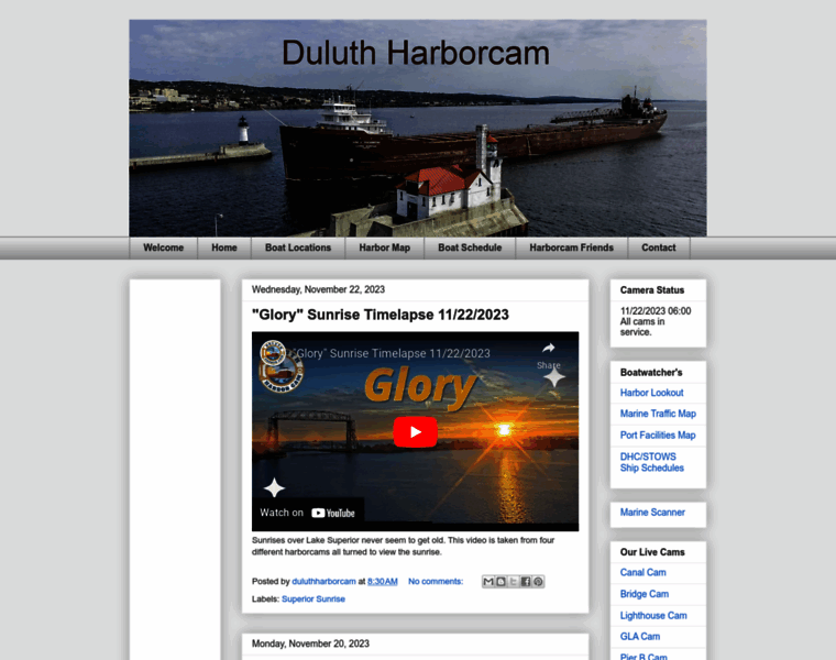 Duluthharborcam.com thumbnail