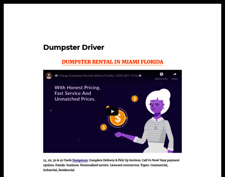 Dumpsterdriver.com thumbnail