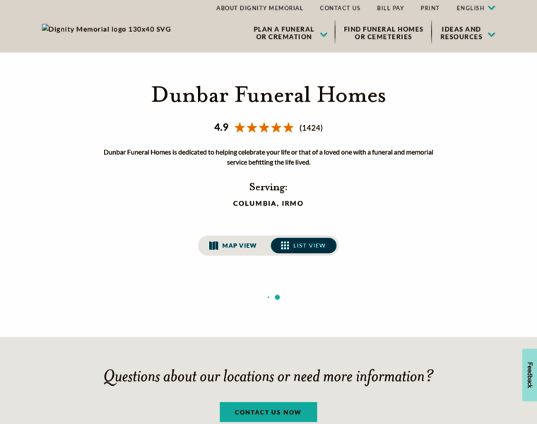 Dunbarfunerals.com thumbnail