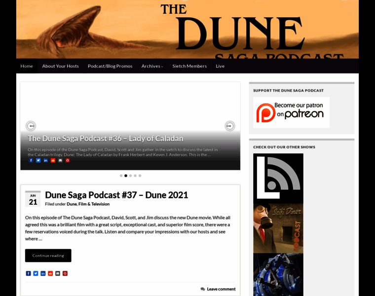 Dunesagapodcast.com thumbnail