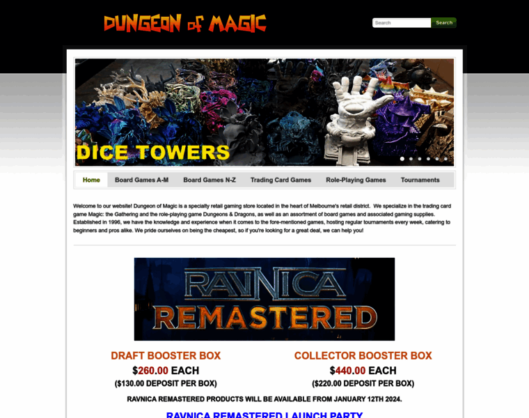 Dungeonofmagic.com.au thumbnail