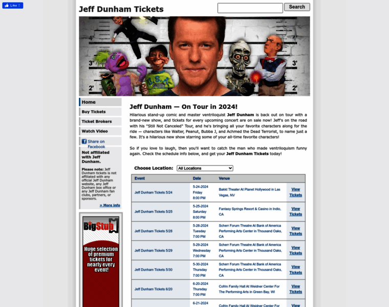 Dunhamtickets.com thumbnail