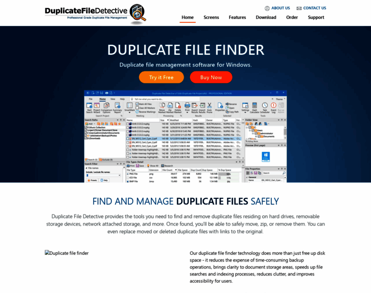Duplicate-file-detective.com thumbnail