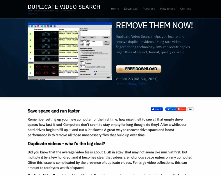 Duplicatevideosearch.com thumbnail