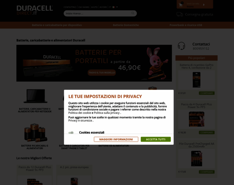 Duracelldirect.it thumbnail