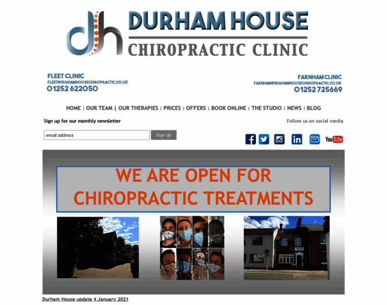 Durhamhousechiropractic.co.uk thumbnail