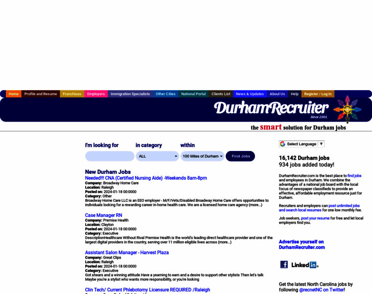 Durhamrecruiter.com thumbnail