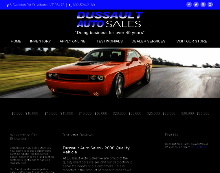 Dussaultauto.com thumbnail