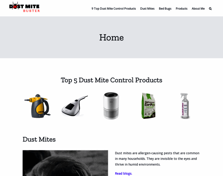 Dustmitebuster.com thumbnail
