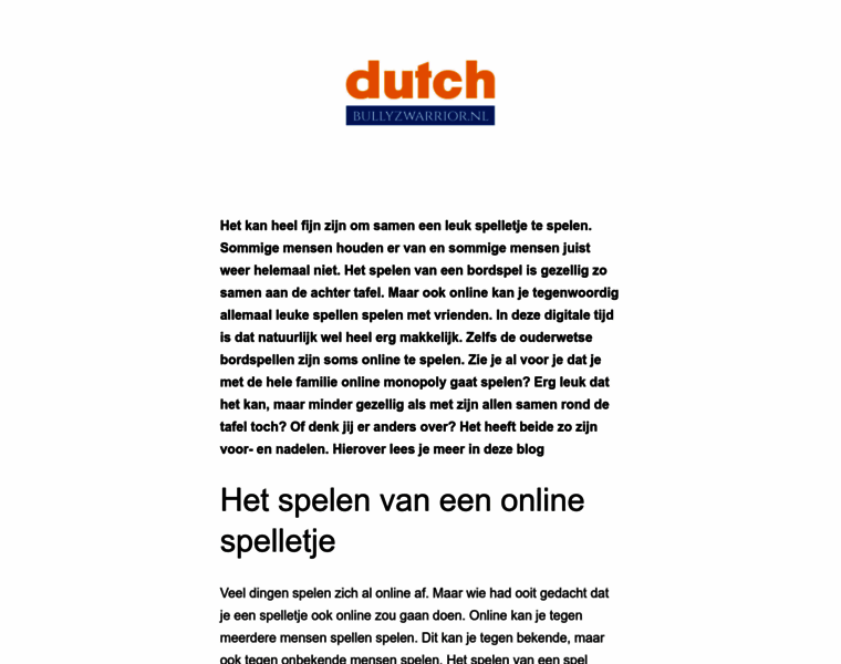 Dutchbullyzwarrior.nl thumbnail