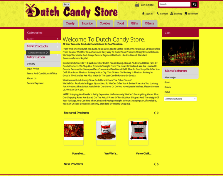 Dutchcandystore.com thumbnail