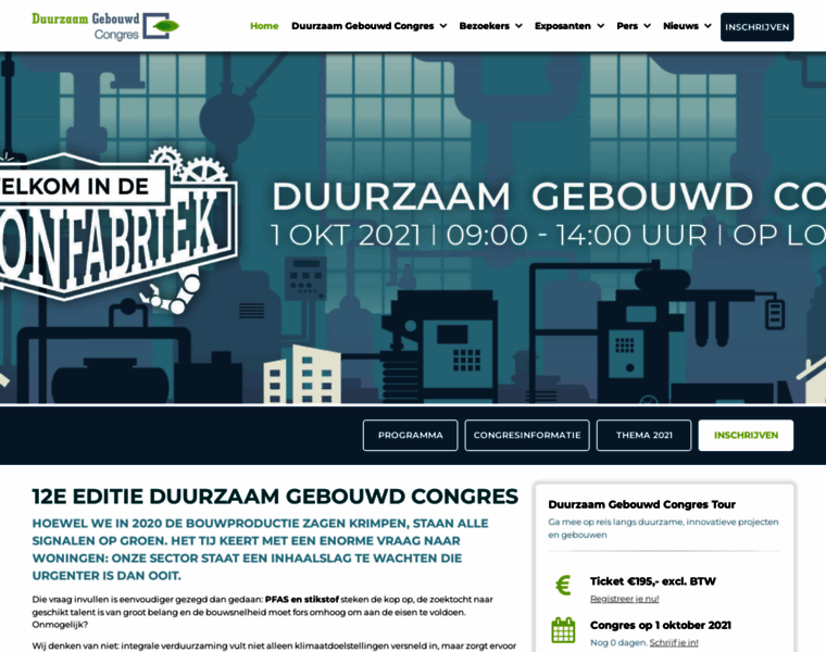 Duurzaamgebouwdcongres.nl thumbnail