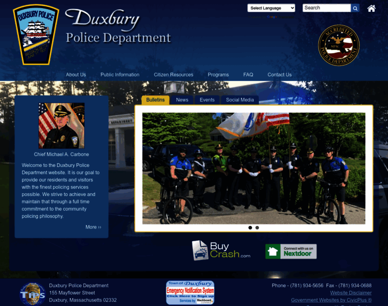 Duxburypolice.org thumbnail
