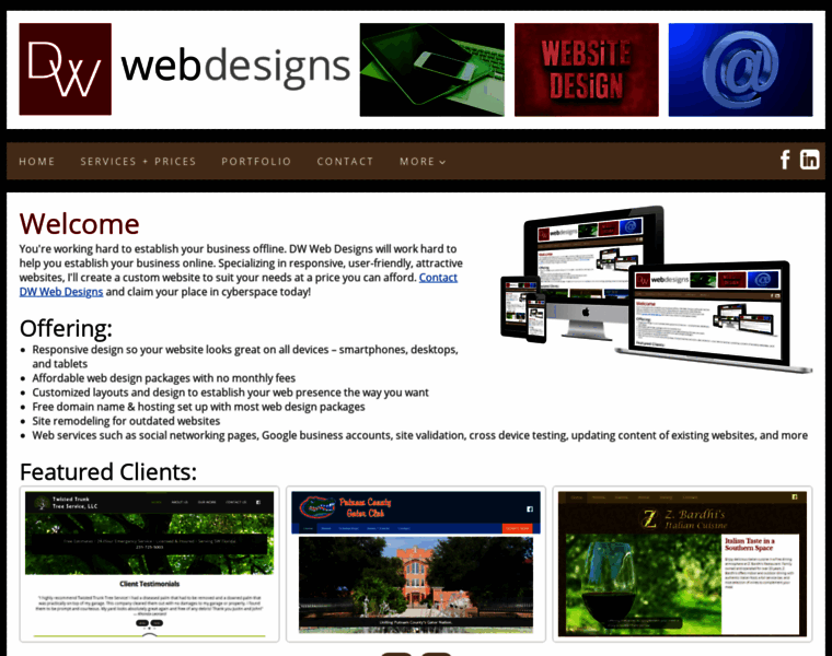 Dwwebdesigns.com thumbnail