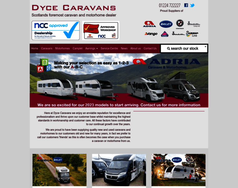 Dycecaravans.co.uk thumbnail