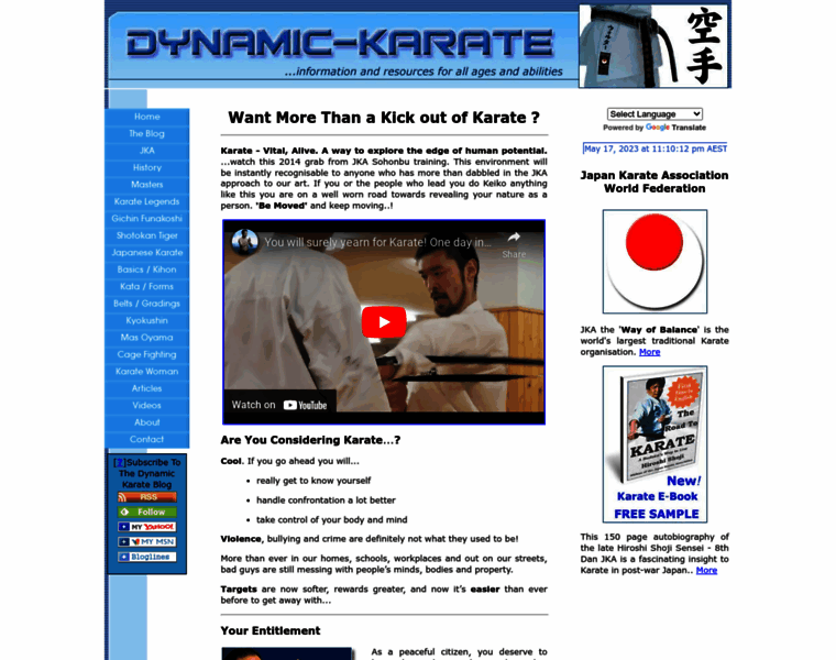 Dynamic-karate.com thumbnail