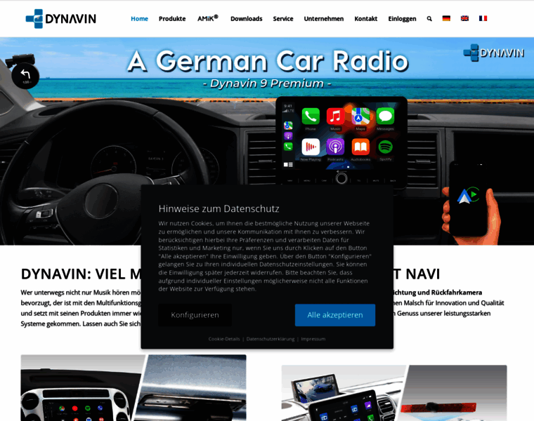 Dynavin.de thumbnail