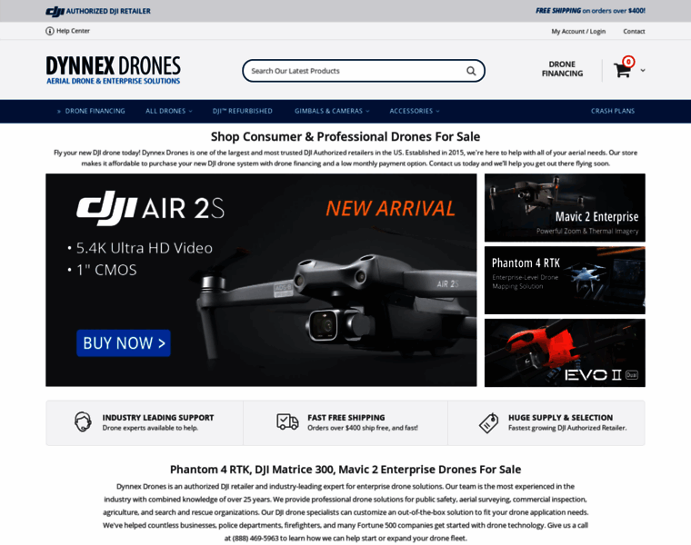 Dynnexdrones.com thumbnail